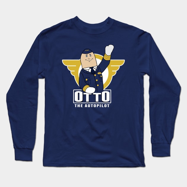 Airplane Otto Long Sleeve T-Shirt by Rebus28